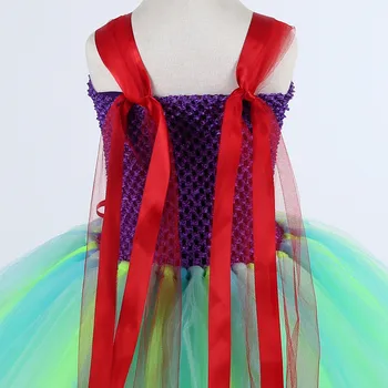 Mermai Ariel Prenses Elbise Kızlar Tül Tutu Elbise Çocuklar Kız Cadılar Bayramı Partisi Noel Kostüm Çocuk Giyim Elbise Cosplay