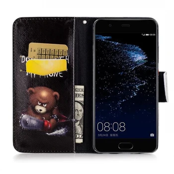 Prestigio Wize N3 NX3 NK3 Kapak PU deri Kart İçin boyalı Cüzdan Flip Case Askısı İle PSP 1480 DUO Durumunda Fundas Stand Yuvası
