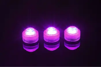 11 Renkleri Mevcuttur Uzaktan Kristal Vazolar Aydınlatma İçin 20Pcs Küçük Dalgıç Işık Aydınlatma düğün dekorasyon LED