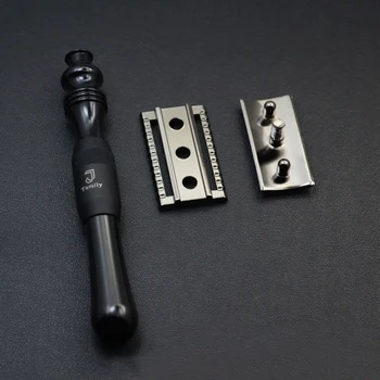 Yeni 1 Jilet Bıçak 10 Çift El Klasik Islak Tıraş Makinesi Metal Tıraş Jilet Erkek Güvenlik Jilet Kolu Kenar