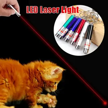 Sıcak Işık Elektron Lazer Pointer Komik Kedi Oyuncak Oyuncak Oyuncak İnteraktif Oyuncaklar Kedi Ürünleri,ücretsiz kargo LED