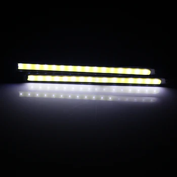 Oto Aksesuarları şekillendirme 2 adet Ultra Parlak Araba Gündüz Çalışan ışık COB Araba gündüz farı 10.5 cm Sürüş Sis lambası DC 12 V LED