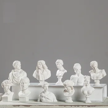 Dünyaca Ünlü Heykeli Mini Figür Moliere/Alçı Şekil Dekorasyon Reçine Büstü Çizim uygulama Modeli, reçine heykel / El Sanatları Ares
