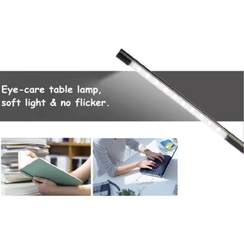 USB Smart Touch Dim Esnek USB LED Göz-bakım Okuma ışığı Ayarlanabilir Sağlam Klip Laptop Yatak Masası Çalışma Lambası