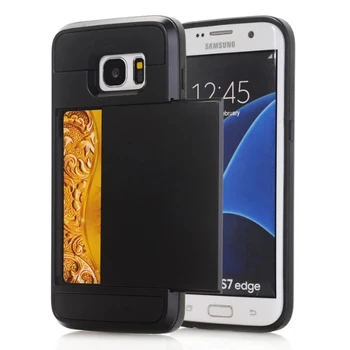 8 Arka Hibrit Zırh durumda Not İçin 20 inçlik Galaxy S5 W2 S7 edge İçin Kapak artı Kredi Kartı Sahibinin Durumda Samsung Galaxy Not 3 4 5 8