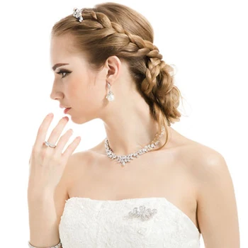 Kadınlar için LUOTEEMİ Toptan Yüksek Kalite Zirkon Mücevher Gelinlik Lüks AAA Deniz Kabuğu İnci Küpe Güzel Takı Düğün