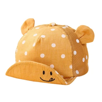 Nokta Küçük Kulak Şapka Çocuk Şapkası Yeni Doğan Bebek Kız Bebek Çocuk Snapback Beyzbol Şapkası X2