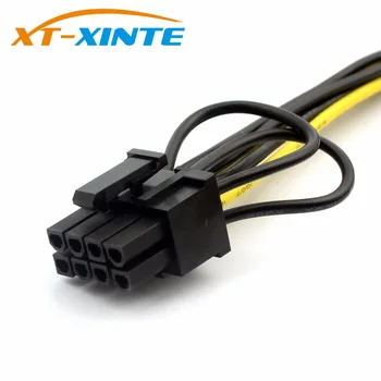 XT-2(6+) XİNTE CPU 8 pin Uzatma Kablosu 8P Pin Famale Güç Kaynağı Kablo Ekran Kartı BTC 20cm Miner Madencilik Tel Uzatmak
