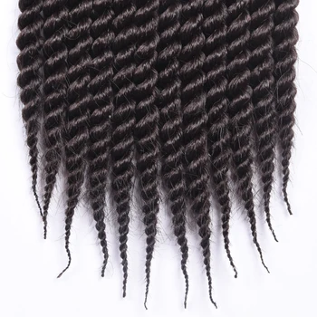 Senegalli Büküm Sentetik Pack/TOMO Saç 12inch 12roots Kanekalon Saç uzatma Örgü Siyah Sarı Renk
