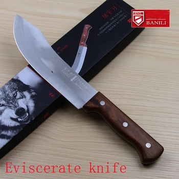 Ücretsiz Kargo Liang Da El Yapımı Paslanmaz Çelik Mutfak Bıçağı Kesim Kasap Bıçakları Yok Et/Kasap Bıçağı Kemik Sıyırma