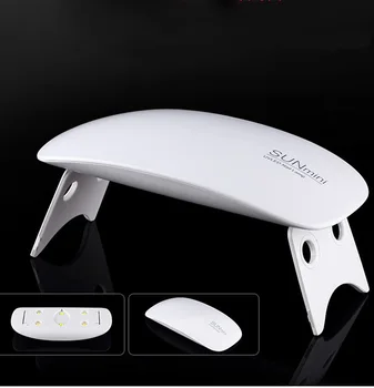 Tırnak Kurutucu 6,0 Tırnak Lamba 365+405nm Beyaz Işık UV Lamba Desteği USB Şarj Kür UV LED Tırnak Jel Makinesi LED