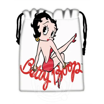 Baskılı yeni Gelen Betty Boop İpli Çanta Özel Depolama Çanta Depolama Çanta Sıkıştırma Türü Çanta 18X22cm Almak