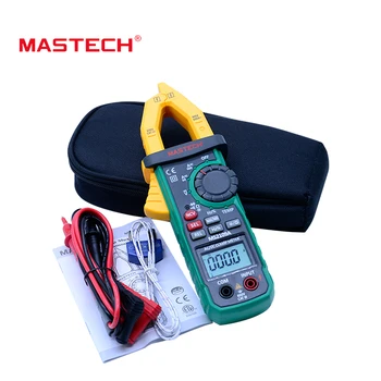 Mastech MS2109A Otomatik Aralığı Dijital AC/DC Kelepçe Metre Multimetre Volt Amper Ohm HZ Temp Kapasitans Test sinir ileti hızı/REL Tester
