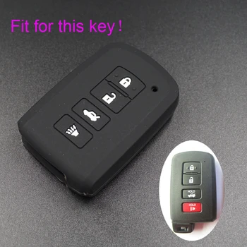 Toyota Camry RAV4 4 düğme Akıllı Uzaktan Araba Anahtarı Ceket Araba İçin 50pcs Xinyuexin Silikon Araba Anahtarı Kapağı FOB Case-stying