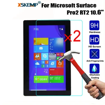 Microsoft İçin XSKEMP 2 adet/Lot 9 H Premium Tempered Cam Ekran Koruyucu Sahip RT2 10.6