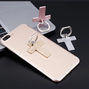 Yeni Satış 360 Derece çapraz Metal Parmak Yüzük Etmakit iPhone iPad Xiaomi İçin Tutucu cep telefonu tutucu standı Akıllı telefon