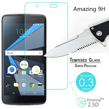 Blackberry DTEK 50 ekran İçin yüksek Kalite Ultra-ince 0.26 mm tempered cam koruyucu Koruyucu cam kapak KILIF