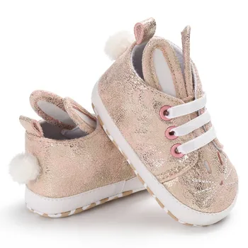 Anti-Skid Sıcak Bebek Ayakkabı Bebek Yumuşak Alt Kız Çocuk İlk Kış Sonbahar Walkers