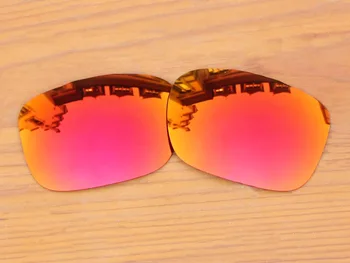 Plazma Mor & Fire Kırmızı 2 Çift TwoFace güneş Gözlüğü Çerçeve %100 UVA ve UVB Koruması İçin Polarize Yedek Lensler Ayna