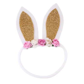 Kız çocukları için 10ps/çok Kesim Tavşan Tavşan Kulakları Kırıntılı saç bantları saç baş roop bant hediye türbanlı hairband aksesuar başlık