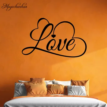 Muyuchunhua Romantik Aşk Duvar Sticker Yatak Odası Ev Dekorasyon Yaratıcı Duvar Çıkartmaları Modern Hayat Vinilos Decorativos Para Paredes