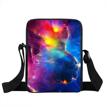 Galaxy / Akşama Ağacı Omuz Çantası Kadın Erkek Erkek Okul Çantası Çocuk Çanta İçin Evren Yıldız Çocuklar Messenger Çanta Çanta