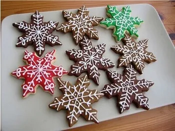 Noel kar Tanesi Paslanmaz Çelik Kurabiye Kalıpları Yüzük Meyve Kesiciler DİY Pişirme & Pasta Araçları Mousse A210