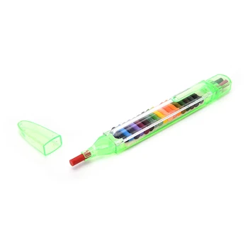 1Set en Yeni 20 Renk Boya kalemi Açılır Çocuklar çocuk Petrol Pastel Boya Keçeli Kalem Grafiti Kalem Hediye Çizim Yığıcı Kalem Kalem