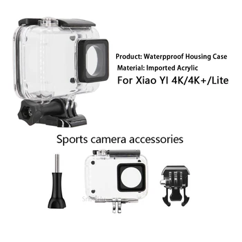 Xiaoyi Yİ Spor Kamera II için SnowHu Dalış 45m su Geçirmez çanta 2 Durumda Xiaomi Yİ 4K Aksiyon Kamerası 2 Koruyucu Konut GP300