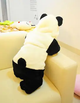2016 Yeni Yeni Doğan Bebek Sevimli Hayvan Panda Uzun Kollu Pamuk Kış Romper Bebek Kostümü Giyim Elbise Kapşonlu