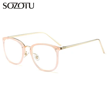 SOZOTU Çerçeve Kadın YQ368 Kadın Oculos İçin Optik Bilgisayar Clear Lens Gözlük Gözlük Çerçevesi Gözlük Miyop Gözlük