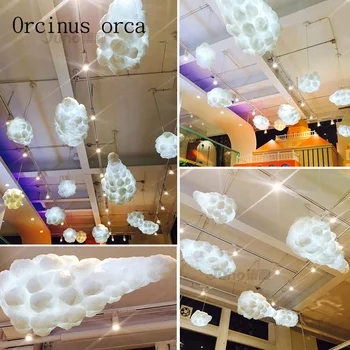 Nordic bulut avize yaratıcı kişilik otel, restoran aydınlatma sanat oturma odası lamba ücretsiz Kargo LED