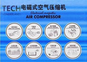 YENİ Akvaryum elektromanyetik hava kompresör 70L/min 45W akvaryum hava pompası artan oksijen pompası HAİLEA ACO-318