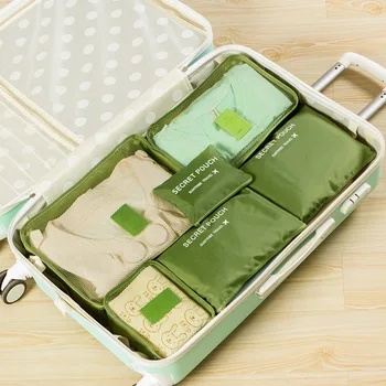 Yeni 6pcs Seyahat Depolama Çanta set/Yüksek Kapasiteli Bagaj Giysi Çantası Taşınabilir su Geçirmez Saklama kutusu Düzenli Ajanda