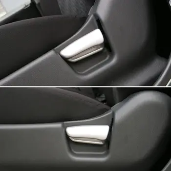 Araba-Stil Koltuk Suzuki Jimny 2007-15 Araba Aksesuarları İçin Anahtar Düğme Kapağı İç Döşeme ABS Krom Dekorasyon Ayarlayın
