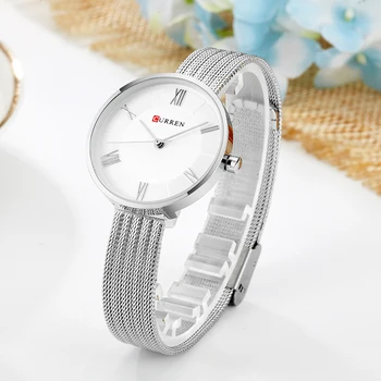 AÇILIR Kadınlar Lüks Marka Moda Kuvars Bayanlar Paslanmaz Çelik Bileklik Casual Saat montre Femme Sony Ericsson için mujer İzle Saatler