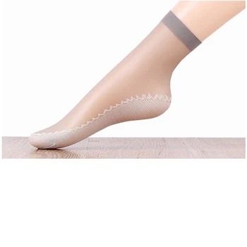 5Pairs Yaz İnce Kısa Çorap Kadın Kız Dirençli Altına Kalın Çorap Giyin Çorap Dayanıklı Nem Esneklik Kayma-ayak Bileği