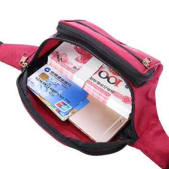 THİNKTHENDO Programı Çanta Seyahat Kalça Çanta Fermuarlı Çanta Kemer Bel çantası Durumda Bel