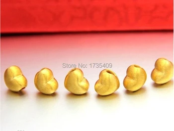 1 adet en İyi 24K Sarı Altın Kolye / 3B Yılında Aşk Kalp Kolye / 0.8 g