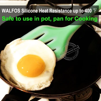 WALFOS gıda sınıfı silikon Pişirme araçları aksesuarlar Isıya Dayanıklı mutfak Malzemesi yapışmaz spatula turner kepçe kaşık Seti