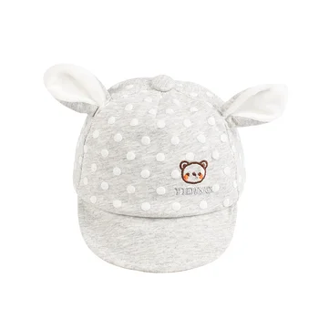 Bebek Çocuklar Kızlar Sonbahar, Nokta, Bebek Şapkası Katı Pamuk Beyzbol Şapkası, Bebek Şapka Yeni Doğan Bebek Lastik Şapka Erkek Giyim Kulak