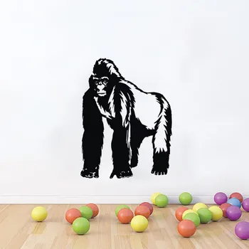 Goril Duvar Çıkartmaları Oda Dekorasyon Hayvanlar Duvar Çıkartmaları Çıkarılabilir Ev Dekor Adesivo De Parede Çocuklar