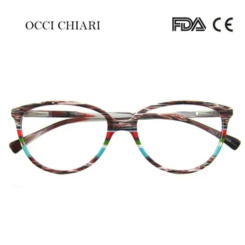 El Yapımı Lacivert Gözlük OCCİ CHİARİ İtalya Tasarımcı Optik Çerçeve Yüksek Kaliteli Gözlük Çerçevesi EyewearFrames NAGAR Gözlük