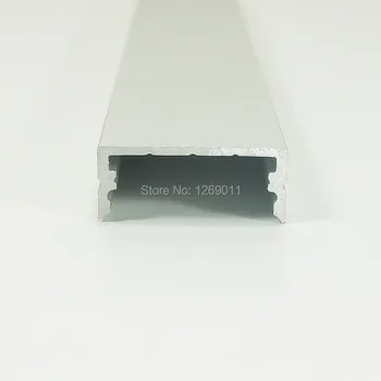 0.5 UnvarySam M Gömme Alüminyum Flanş olmadan Şerit için 23.5 mm içinde Kullanarak Profil LED Genişliği 10mm Derin profil alüminyum led