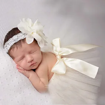 Yeni Doğan Fotoğraf Sahne Sıcak Satış Bebek Kız Moda Prenses Tütü Etek saç Bandı Şapkalar TS020 uygun Kıyafet Kostüm