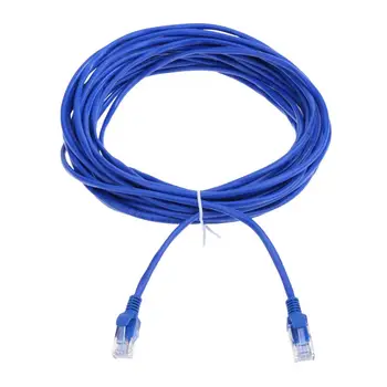 1m/1.5 m/2m/3m/5m/10m CAT 5 100M RJ-45 Ethernet kablosu Bağlacı Ethernet İnternet Ağ Kablosu Mavi Hat Tel Kablosu yeniden