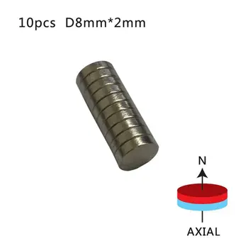 10/20/50 adet Disk Mini 8x2mm N50 Nadir Toprak Güçlü Neodim Mıknatıs Yığın Süper Güvenli Kargo Garantili Kaliteli Mıknatıslar
