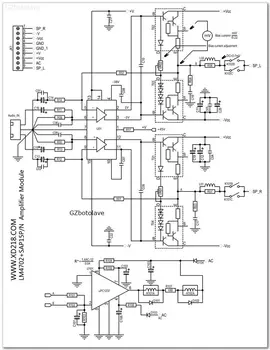 Ücretsiz gemi LM4702 100W2 XD.0 kanal sınıf AB amplifikatör kurulu