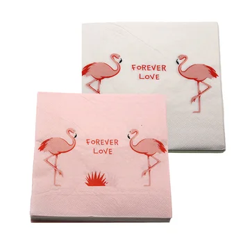 20pcs/çanta Doğum günü Kağıt Peçete Flamingo/Unicorn Servilletas Peçete Doku Yaz Düğün Dekorasyon Parti Malzemeleri Peçeteler