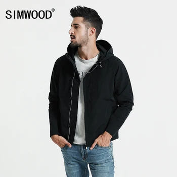 SİMWOOD 2018 Bahar Yeni Ceket Erkek Slim Fit Ceket Erkek Casual Mont Kabanlar Artı JK017005 Marka Giyim Boyutu Rüzgarlık